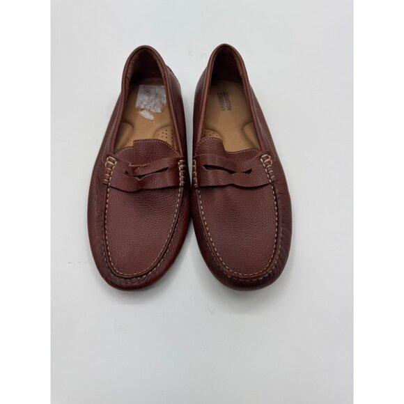 Johnston & Murphy Mens Driving Moccasin Leather Loafers With Rubber Soles Sz10 - Picture 1 of 10